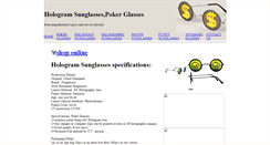 Desktop Screenshot of hologramsunglasses.com
